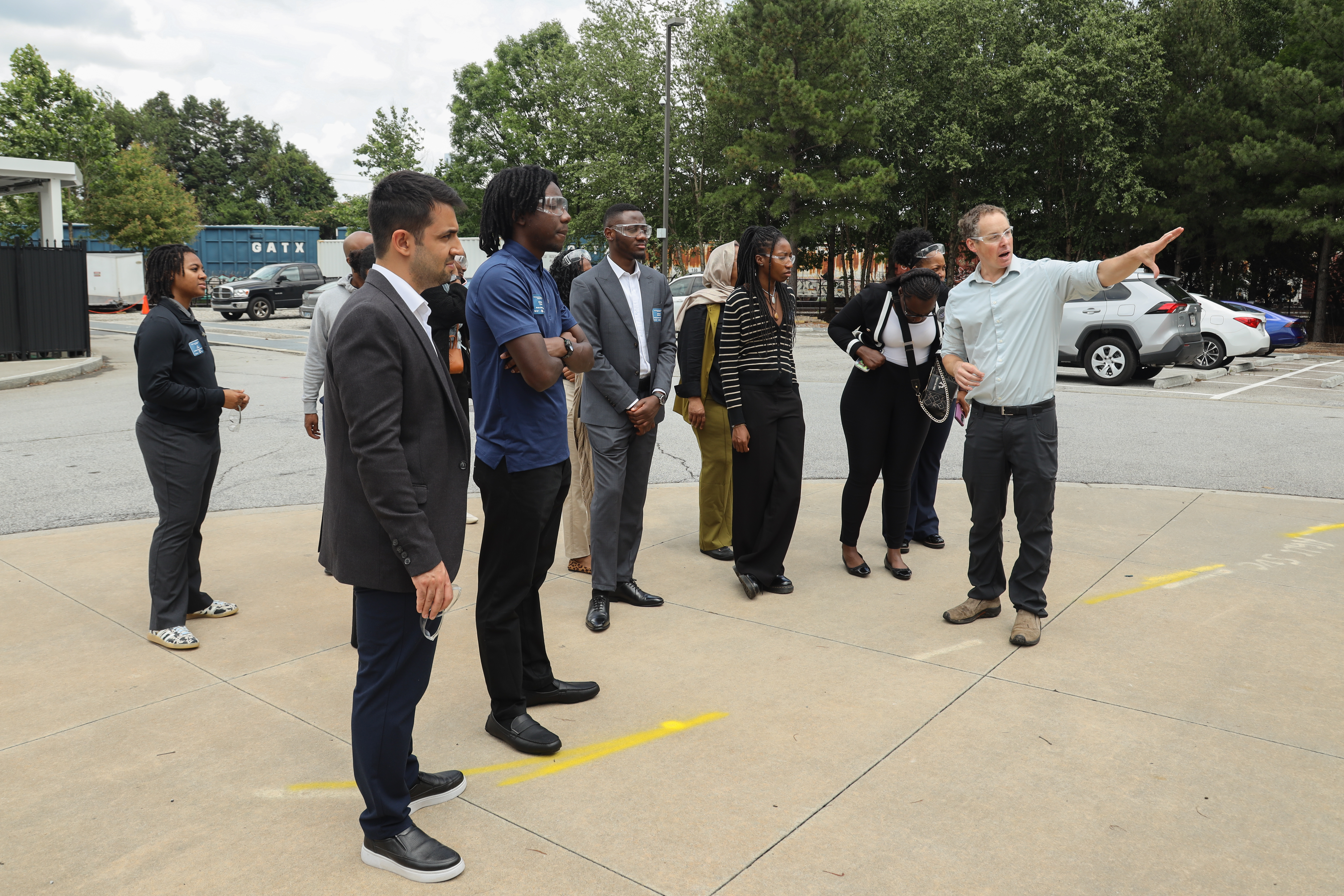 An inspection of the lab's hydrogen tube trailer supply